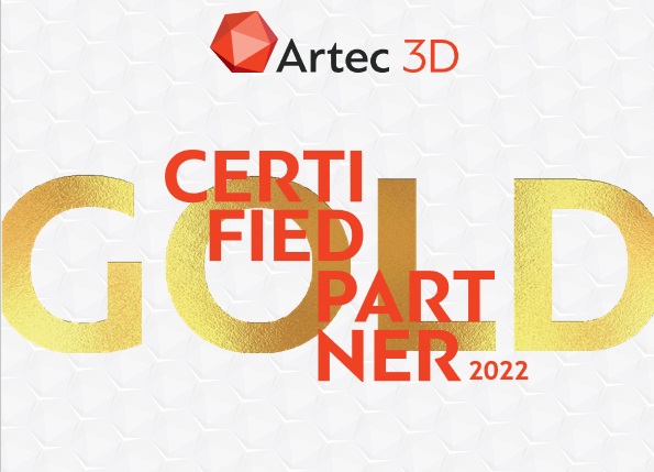 實威國際獲Artec頒發金牌認證(Gold Certified)