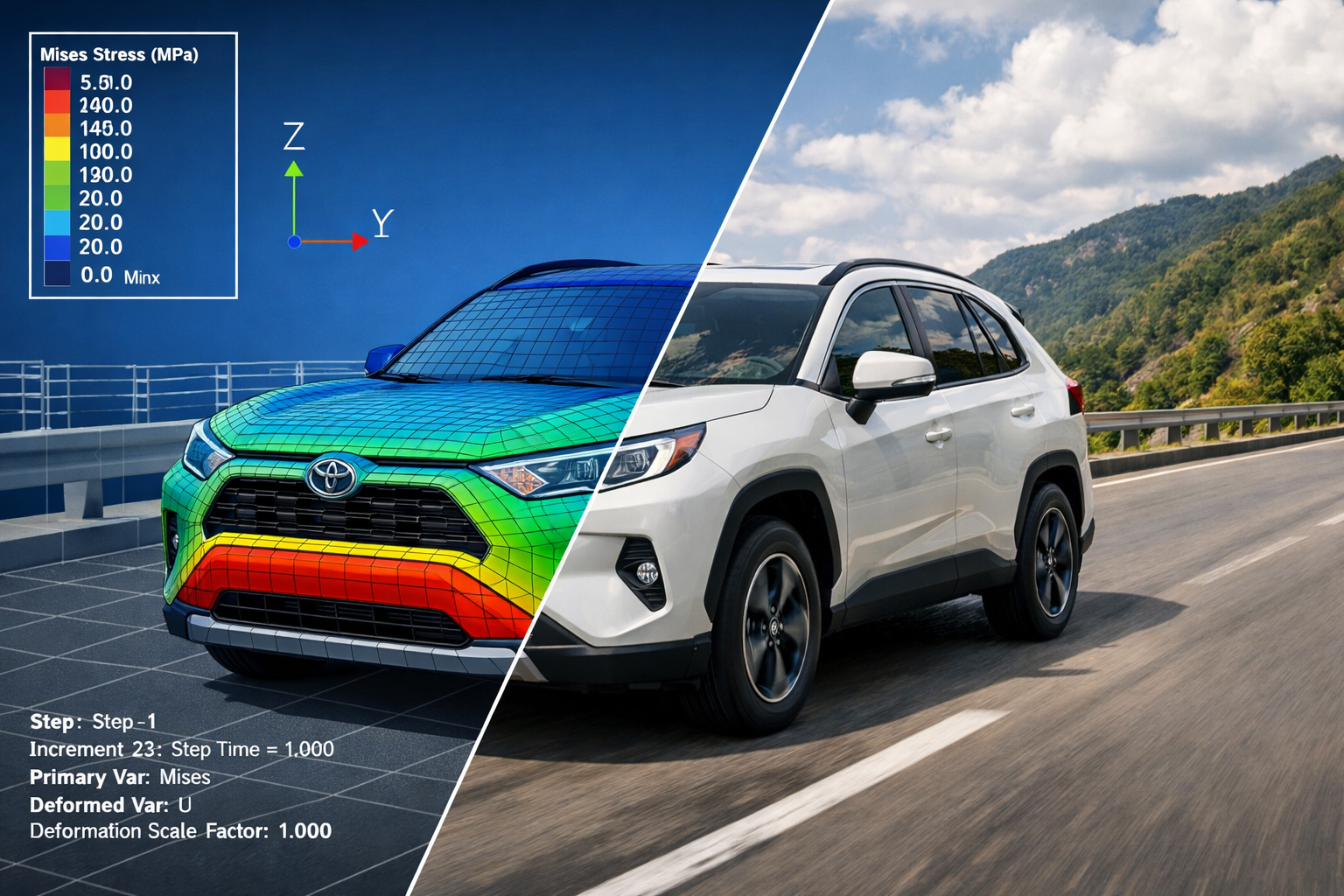 應用案例｜SIMULIA Abaqus 結構應力軟體-豐田汽車Toyota 製造革新從數位模擬開始