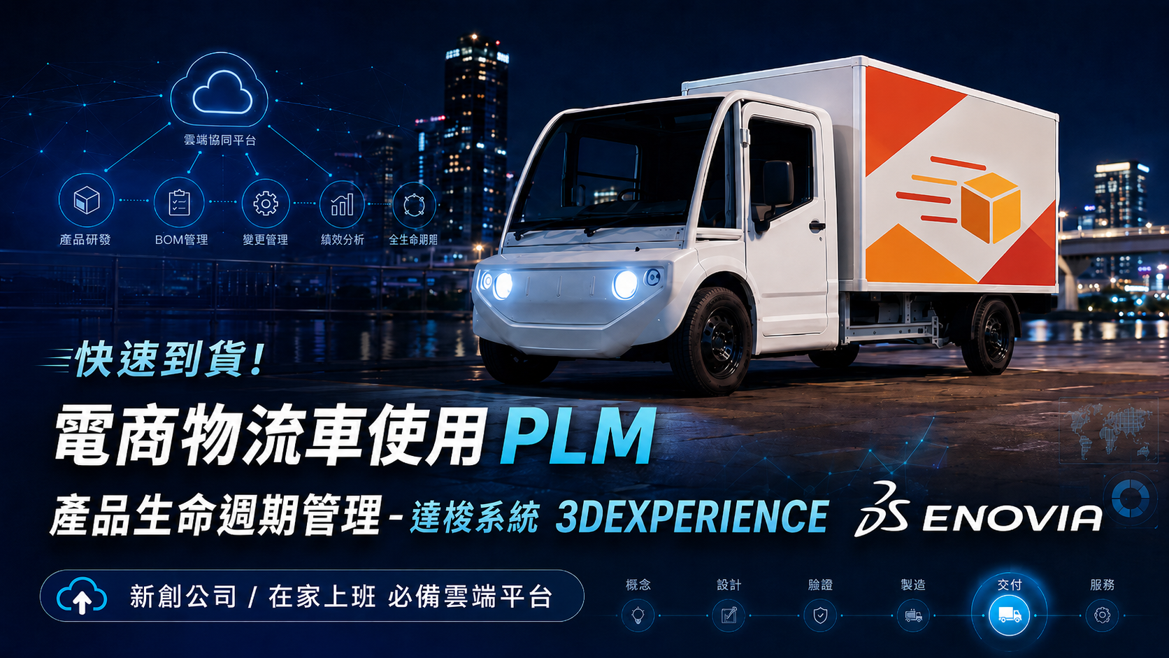 影片｜ENOVIA 成功應用案例 - 協助電商物流車管理項目和任務